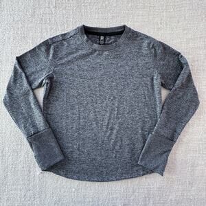 Athleta Girl Marled Black Athletic Sweater VGUC 7